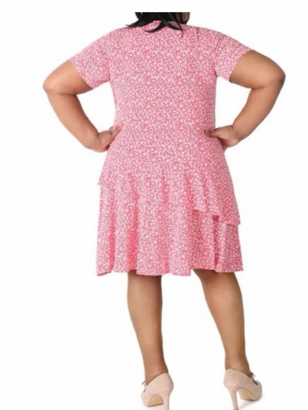 Signature By Robbie Bee Floral Surplice Fit And Flare‎ Dress